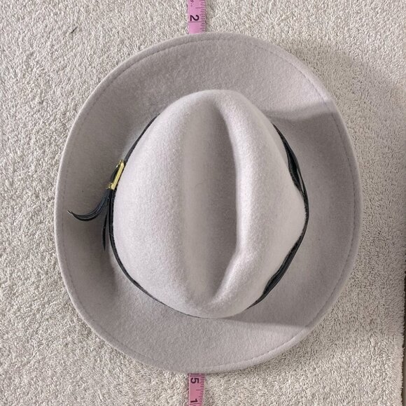 5/$25 Le Chateau Light Grey  Wool Wide Brim Hat - Picture 7 of 15